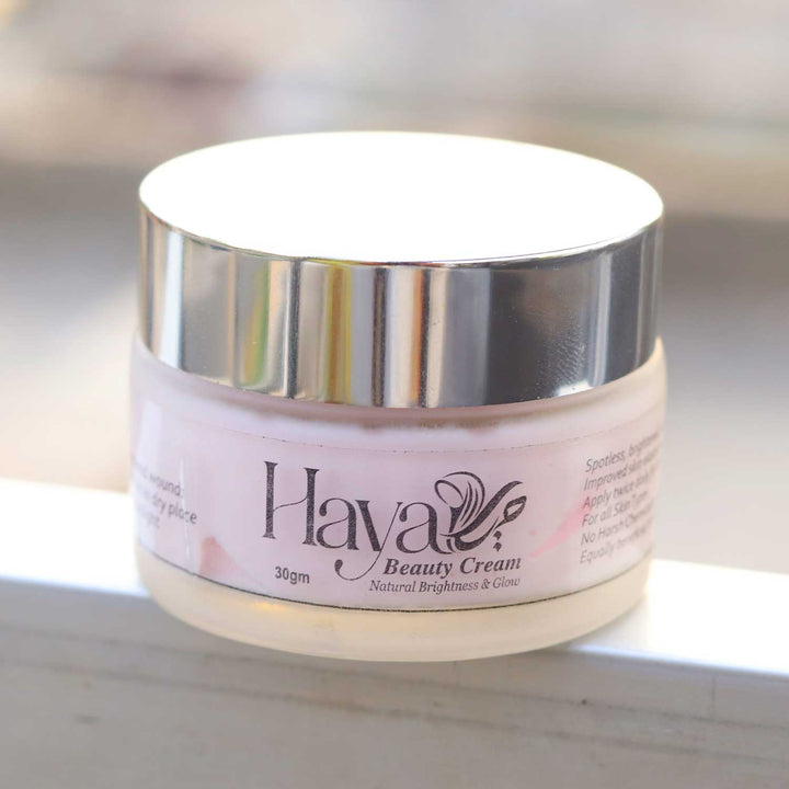 Haya by Rabi Beauty Cream in jar