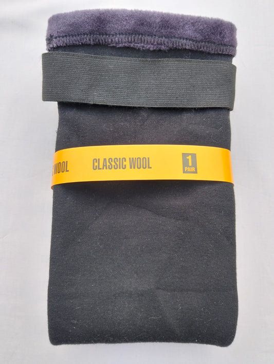 Knee Warmer - Woolen Blend Thermal Leg Warmers - 1 Pair Knee Pad - Unisex Elastic Knee Pads For Men & Women