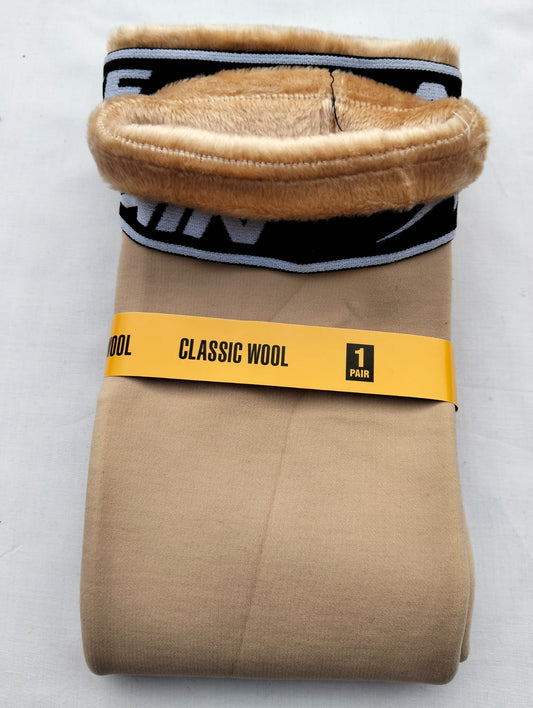 Knee Warmer - Woolen Blend Thermal Leg Warmers - 1 Pair Knee Pad - Unisex Elastic Knee Pads For Men & Women