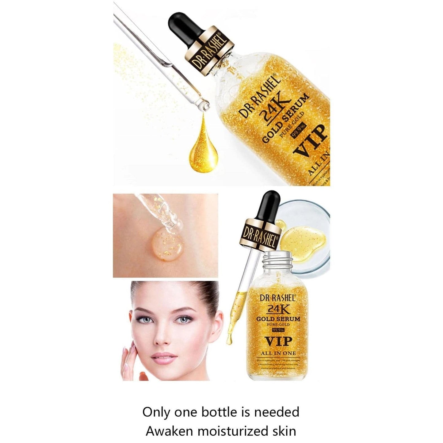 Dr.Rashel Gold Serum 99.9% VIP All In One Pure Gold - 50ml